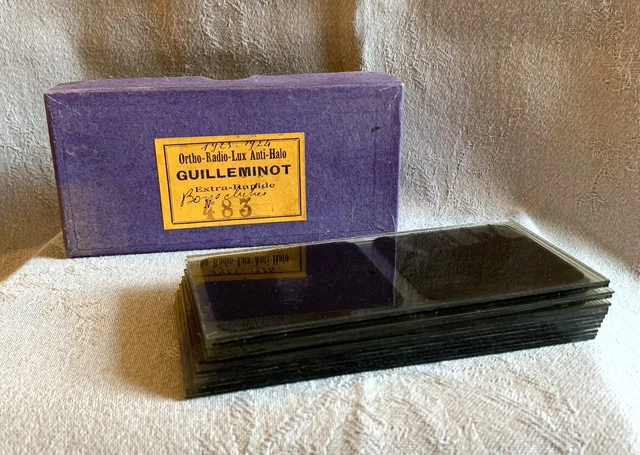 Lot Scoutisme – 10 Plaques De Verre Négatives 6x9cm + 8 Négatifs – Vintage Camping
