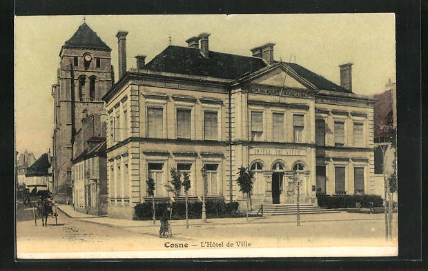 CPA Cosne, L´Hotel de Ville