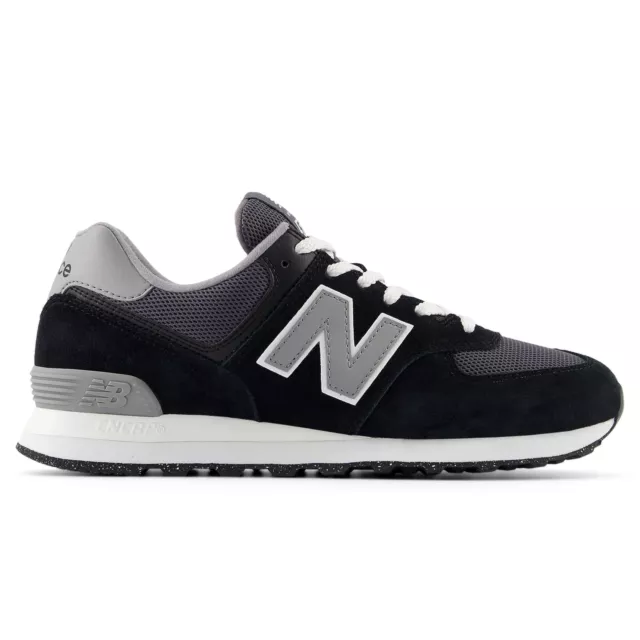 New Balance 574 Herren Schwarz Sneaker Wildleder Schuhe Freizeitschuhe (U574TWE)