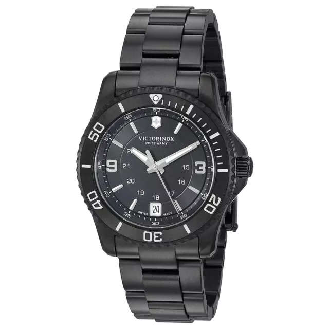 Victorinox Swiss Army Women's Watch Maverick Small Black Steel Bracelet 241799