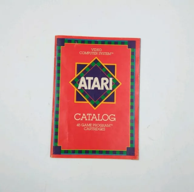 Atari 2600 Video Computer System Catalog Book 1981 45 Game Program Cartridges