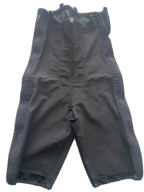 Design Veronique Zippered Body Girdle #853 Black Size XL