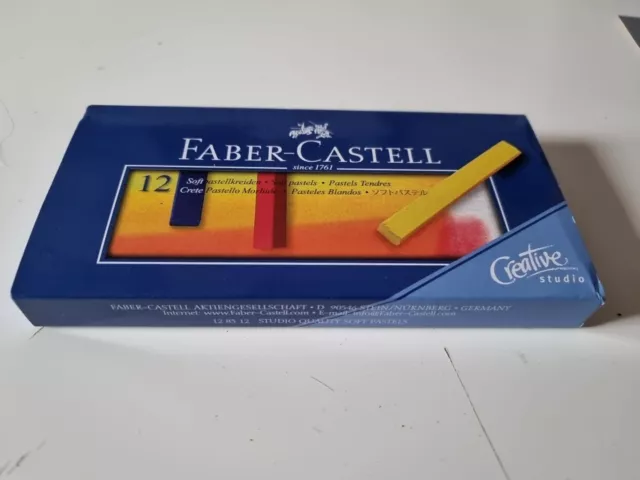 FABER-CASTELL Studio Quality Softpastellkreiden, Nr. 12 83 12, 12er Schachtel