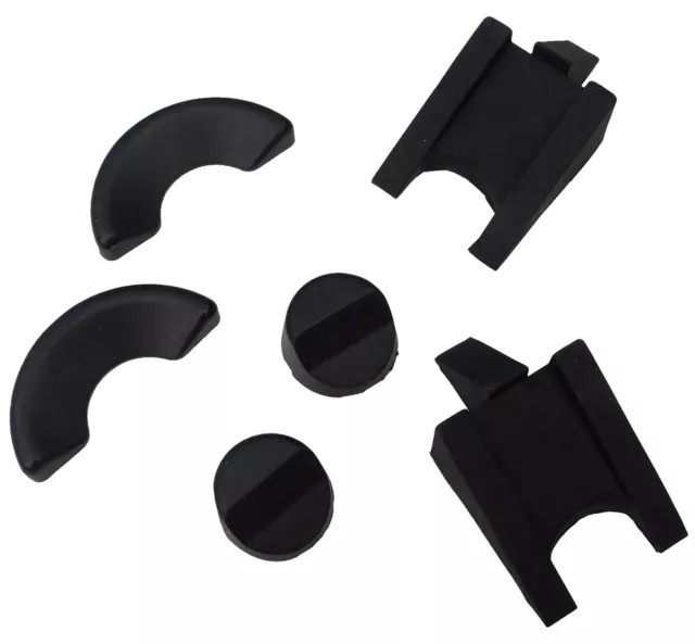 ACCLAIM Wedges Umpires Rubber Set Two Sided Angled & 4 Piece Set Round & Angled