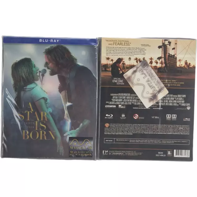 A Star Is Born Blu-ray Steelbook Lenticulaire Montalab Lady Gaga Numérotée 800 E 2