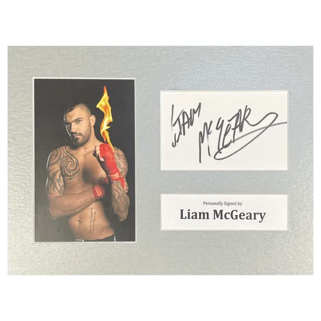 Signed Liam McGeary Photo Display - 12x8 UFC Icon +COA