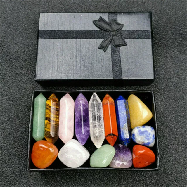 Set of 24x Rare Healing Crystal Natural Gemstone Reiki Chakra Collection Stone ~