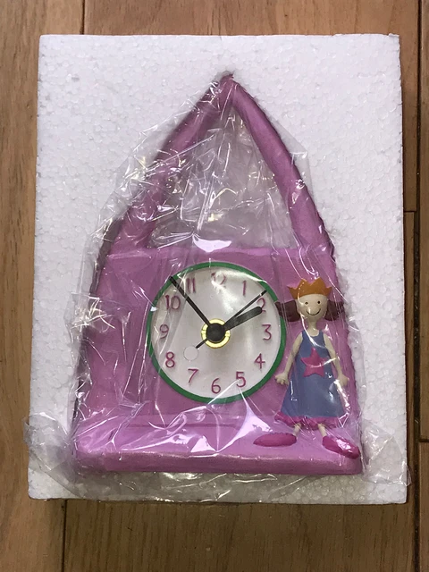 Orologio Principessa Bambini Ragazze Rosa Camera da Letto Regalo di Natale NUOVO DI ZECCA