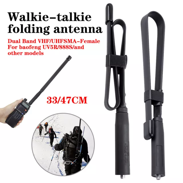 Dual Band VHF UHF Ham Radio Antenna For CS Tactical Handheld Radio Walkie Talkie