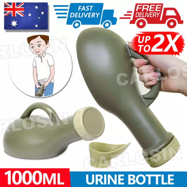 Male Female Portable^Medical Urine Bottle Urinal Toilet Camping Travel 1000ml OZ