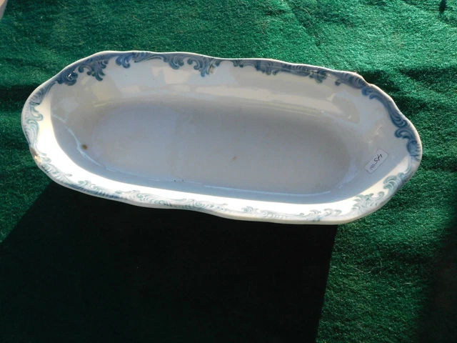 Union Pacific Railroad Harriman Blue Pattern Relish Dish