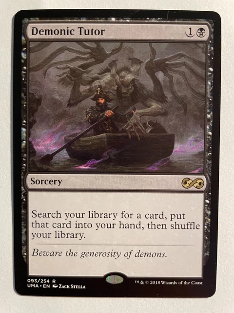 1x Demonic Tutor NM-Mint, English Ultimate Masters MTG Magic 1x Demonic Tutor NM-Mint, English Ultimate Masters MTG Magic