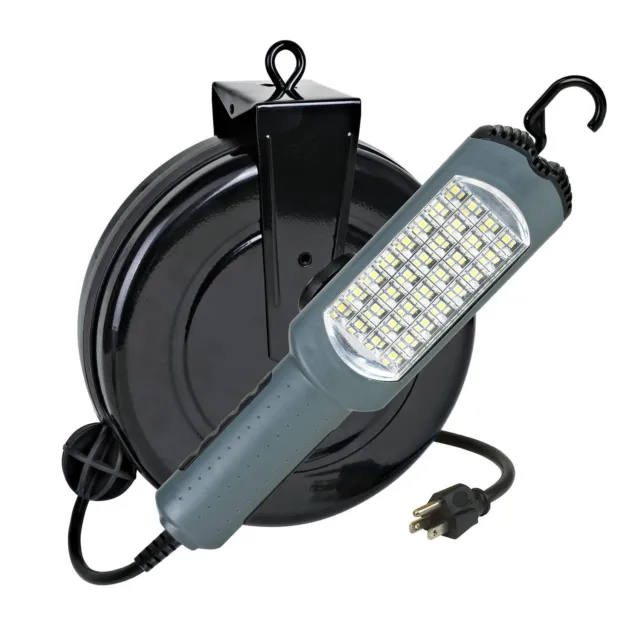 AUTO REPAIR WORK Light LED 30 Foot Retractable Cord Reel Alert Stamping  5030AS $76.95 - PicClick