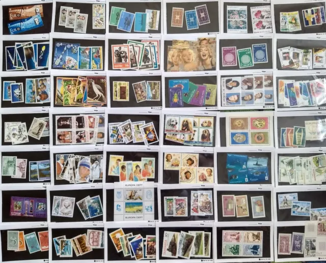 Worldwide Stamp Assortment Mint 100 Different Stamps from 20 Countries Full Sets 3