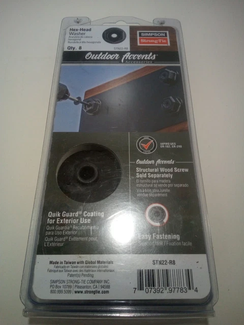 Simpson Strong-Tie Hex-Head Washers STN22-R8 ( 8 Pack)  (M9)