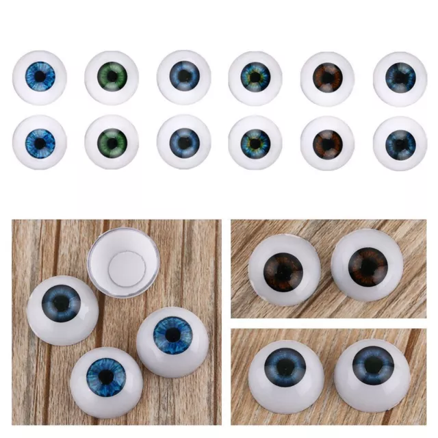 Real Like Accessories Realistic Dolls Eyes Baby toy Eyeballs Half Round Hollow