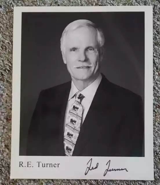 Ted Turner: TBS Atlanta Braves Signed 8x10 Photo
