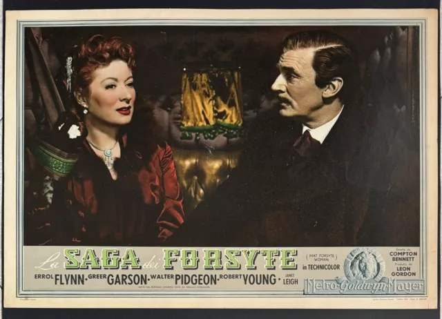 La Saga Dei Forsyte  1950 Fotobusta 35*50 Orig.Movie poster  E.Flynn,W.Pidgeon