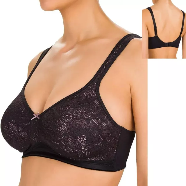 Felina Damen BH Molding-BH ohne Bügel 203218 Chanson Größe wählbar Schwarz NEU