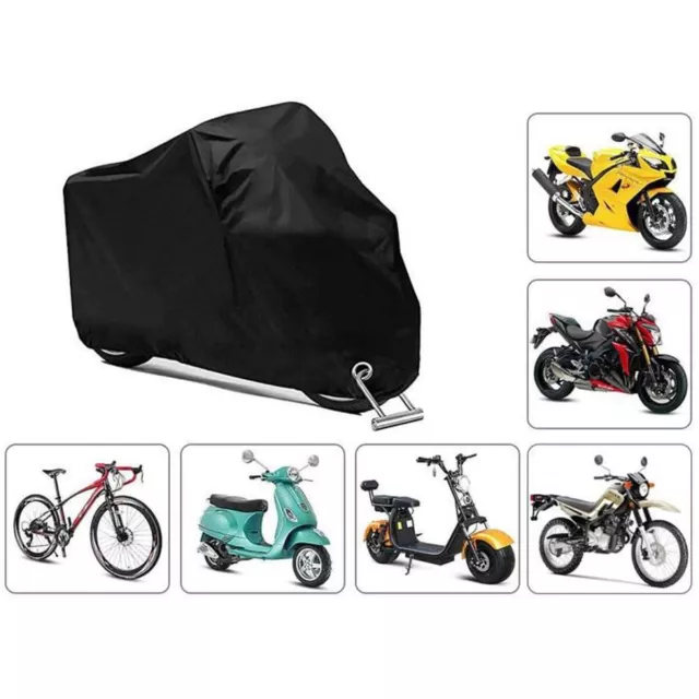 Housse de Protection Moto 190T Etanche Anti-UV Anti Poussière 265 * 105 * 125cm