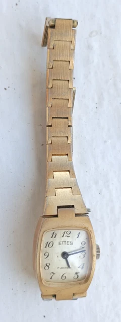 Montre Bracelet Femme Elge - Mécanique Remontage Manuel - Vintage Plaqué Or