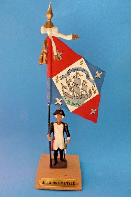 Soldat de plomb Porte drapeau Bataillon de l'oratoire CBG