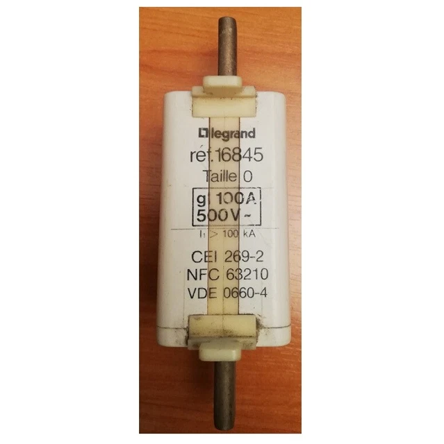 Legrand 016845 Cartouche fusible GG - taille 0  voyant - 100 A