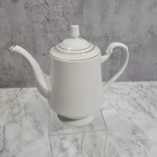 Royal Norfolk Dinner Service, White and Gold , Teapot Coffee Pot