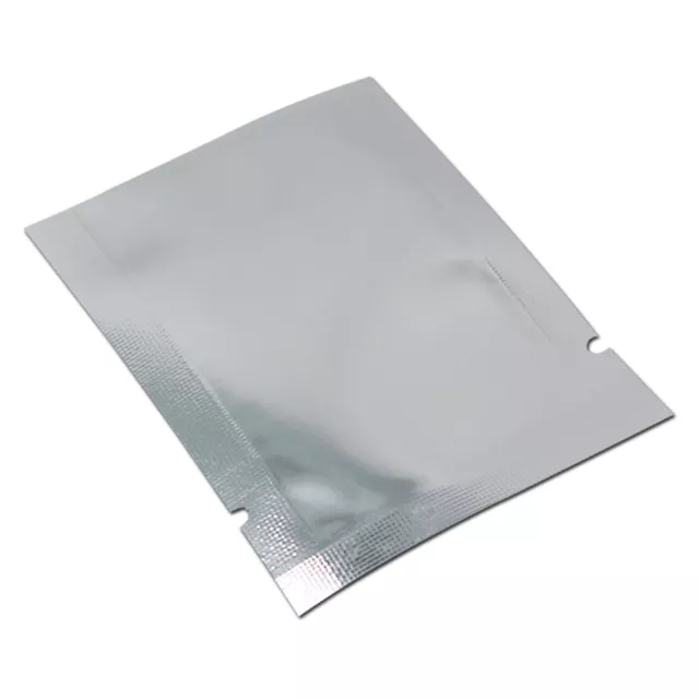 Clear Silver Mylar Food Grade Pouches Aluminum Foil Packaging Bags Smell Proof 3