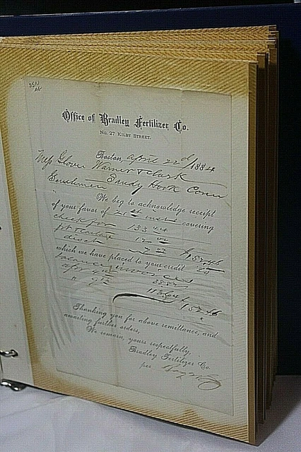 Vintage 1800's Receipts in Binder Ephemera