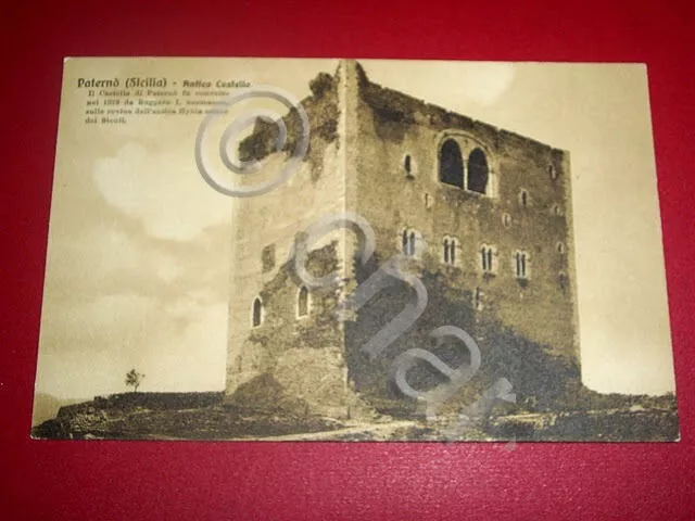 Cartolina Paternò ( Catania ) - Antico Castello - 1930 ca.