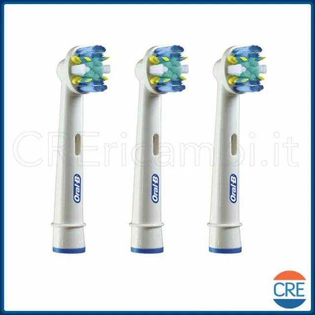 EB25-3 3 Testine Floss Action Originali Spazzolino Elettrico Oral-B BRAUN