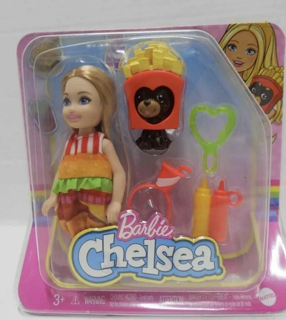 Barbie Club Chelsea - Bambola Con Costume Da Hamburger E Cucciolo - Foto 4