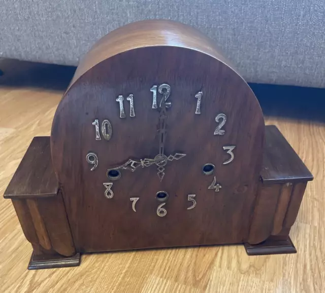 Vintage Art Deco Westminster Chime Mantle Clock