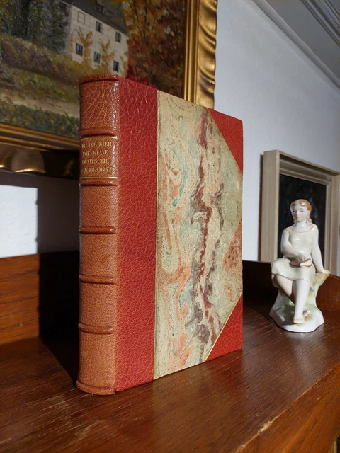 Loubier DIE NEUE DEUTSCHE BUCHKUNST Luxusausgabe LEDER HANDEINBAND Bibliophilie