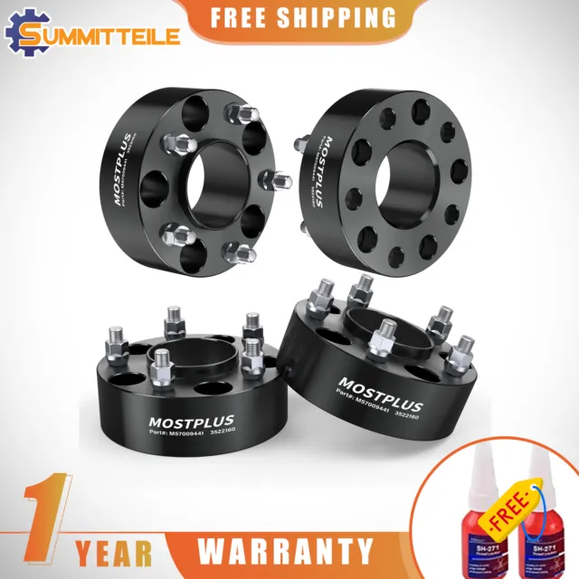 4 Hubcentric Wheel Spacers 2" 5x127mm For Jeep Wrangler Grand Cherokee Commander