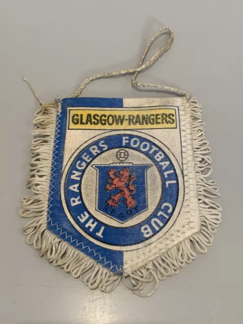 Glasgow Rangers fanion vintage foot football banderin pennant wimpel