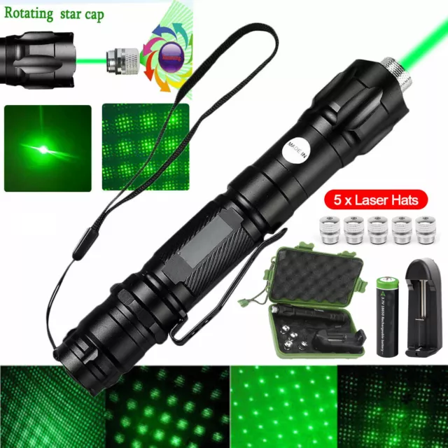 Taschenlampe Grün 532nm Laserpointer Version Reichweite 8000 METER EXTREM STARK