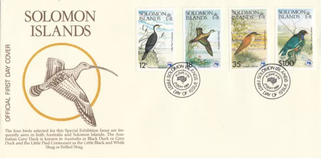 (74273) Birds Solomon Islands FDC 1984