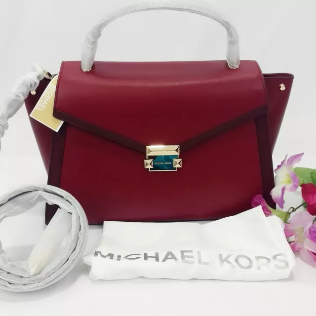 Michael Kors LARGE WHITNEY LEATHER SATCHEL