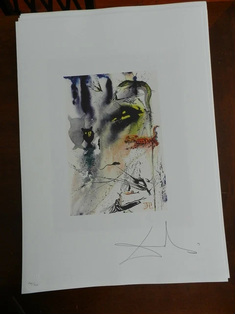 Salvador Dali edición litográfica DALART GALA - sello retro - cm 50x70