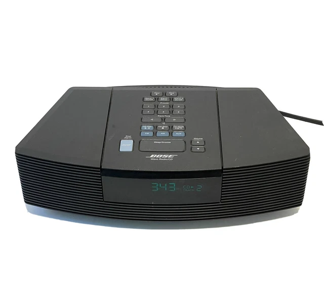 BOSE WAVE RADIO CD Player Alarm Clock Model AWRC1G Black USA Tested No