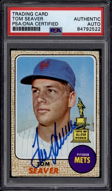 1968 Topps Tom Seaver Psa/Dna Certified Authentic Auto 1968 Topps Tom Seaver Psa/Dna Certified Authentic Auto