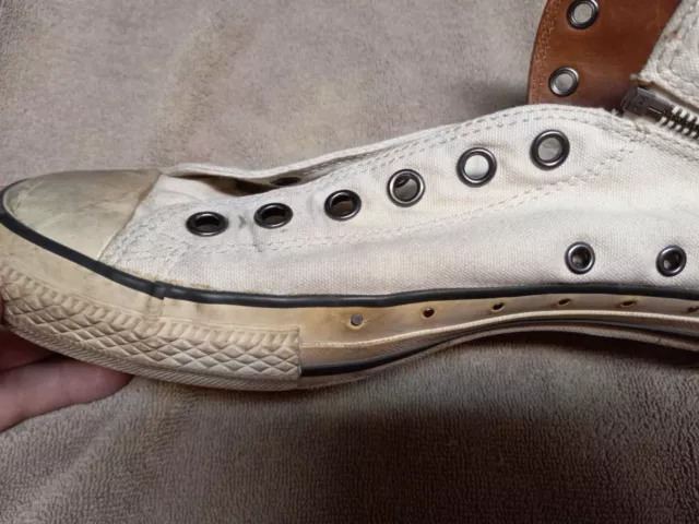 SUPER RARE!!! Converse John Varvatos sz 11 Studded Zip Low Top/High Top Zipper 3