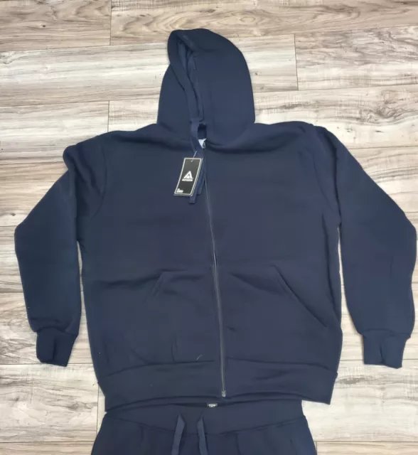 ACCESS MEN'S ZIPDOWN Hoodie Sweatsuits Activewear Outfit (Navy) $44.99 ...