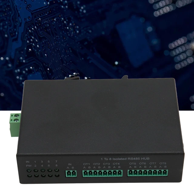 SERIAL RS232 RS485 RS422 To Fiber Converter Bidirectional Optic Modem 8 ...