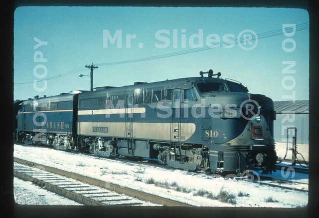Duplicate Slide WAB WABASH ALCO FA1 810 Detroit MI 1962