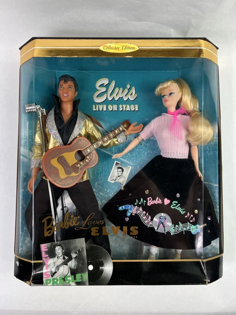 1996 Barbie Loves Elvis Collector Edition Mattel 2 Pc Doll Set NIB Sealed NEW 1996 Barbie Loves Elvis Collector Edition Mattel 2 Pc Doll Set NIB Sealed NEW