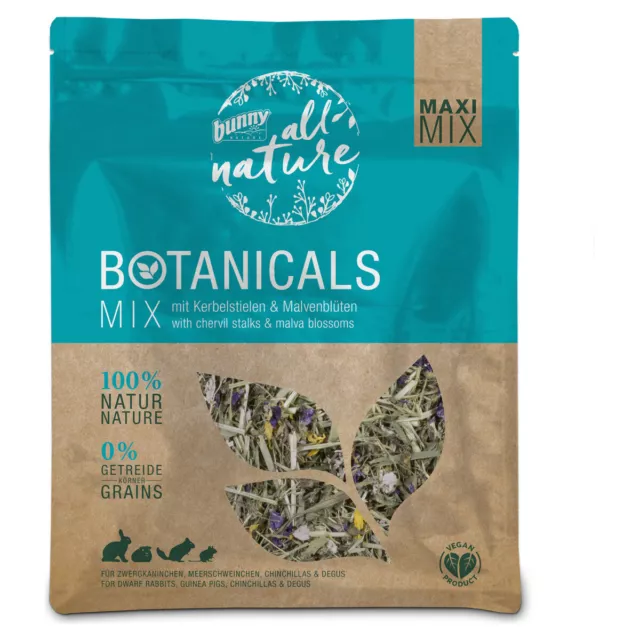 Bunny Nature Botanicals Maxi Mix con pétalos y flores de malva 400 g, NUEVO