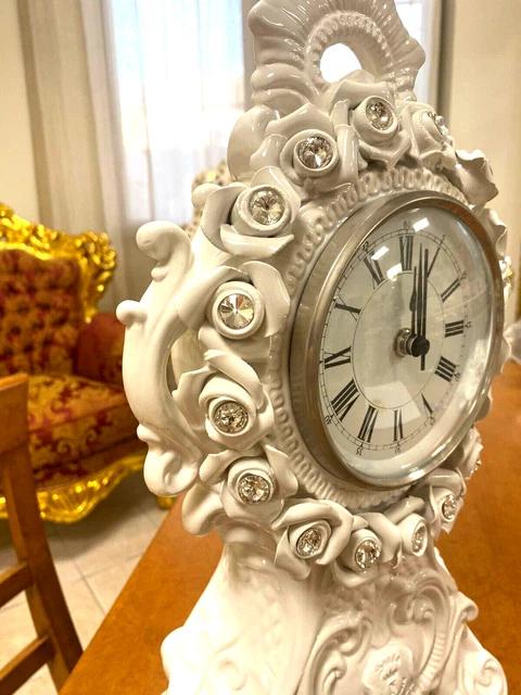 Lemnos Orologio da Tavolo Analogico Porcellana Tensione Bianco TENSION